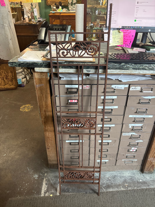 ART DECO IRON FENCE PANEL WITH OVALS