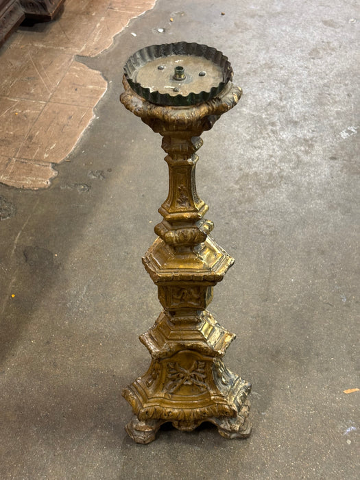 GILT CHURCH CANDLESTICK