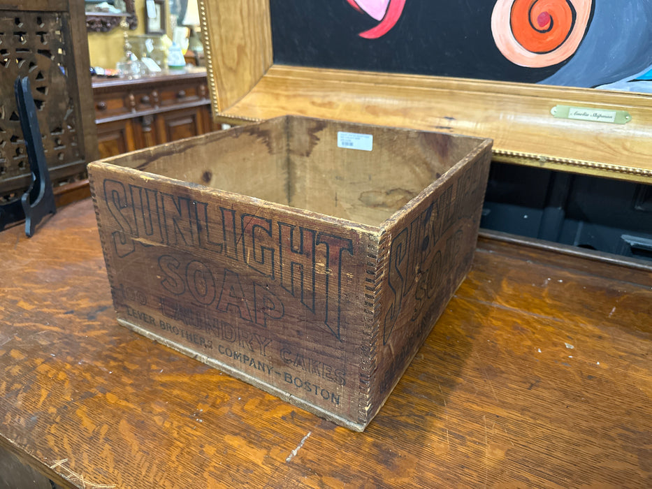 FINGER JOINTED ADVERTISING BOX SUNLIGHT SOAP