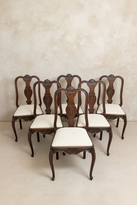 SET OF 6 COUNTRY FRENCH CHAIRS