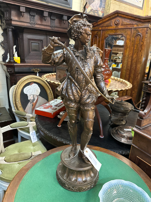 LARGE SPELTER STATUE