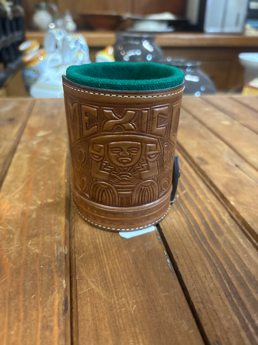 LEATHER MEXICAN PEN HOLDER