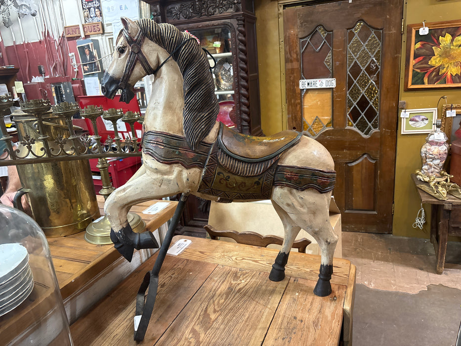 STANDING PAINTED HORSE WOOD