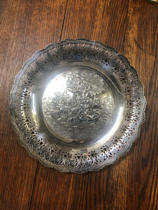 DANISH SILVER REPOUSSE PLATE