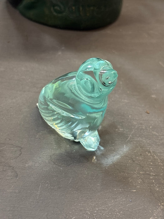 CRYSTAL AQUAMARINE BABY CHICK FIGURE