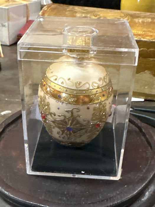 GOLD HANDCRAFTED GLASS ORNAMENT