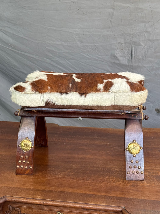 COW HIDE CAMEL SADDLE