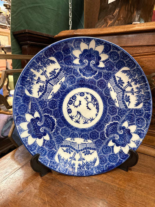 BLUE AND WHITE IMARI 14" CHARGER