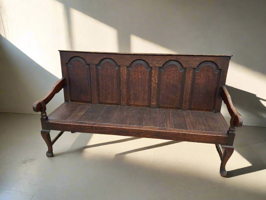 OAK 1750S GEORGIAN OAK SETTEE