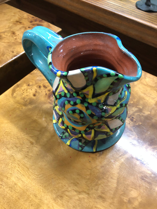 ARTSY THROWN POTTERY PITCHER