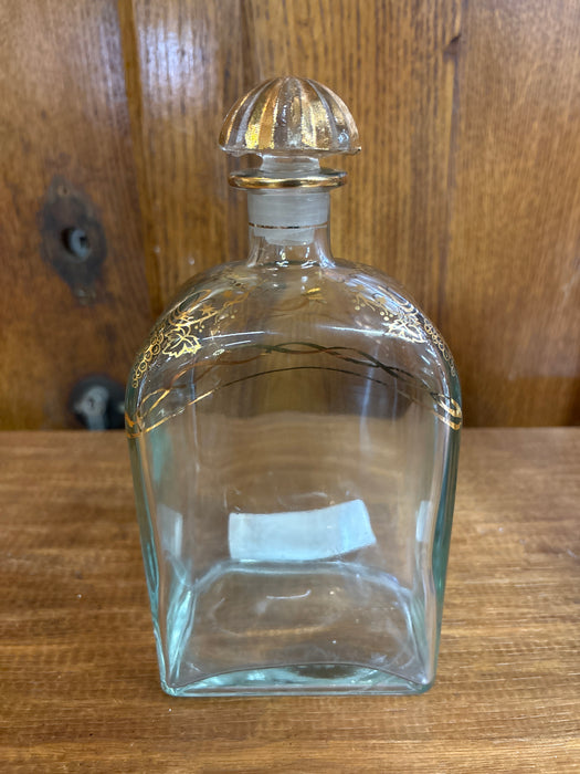 SPANISH DECANTER WITH GOLD TRIM