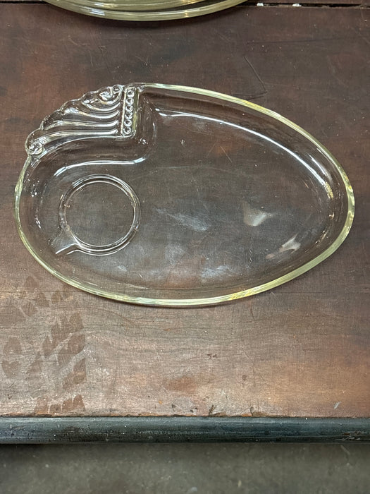 SET OF 11 GLASS OVAL DISHES