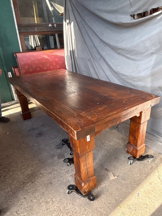 MASSIVE TEAK TABLE
