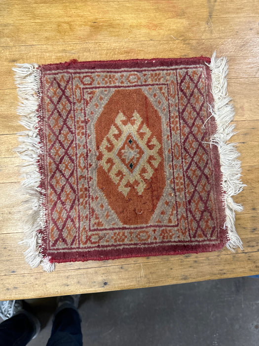 SMALL ORIENTAL RUG AS FOUND