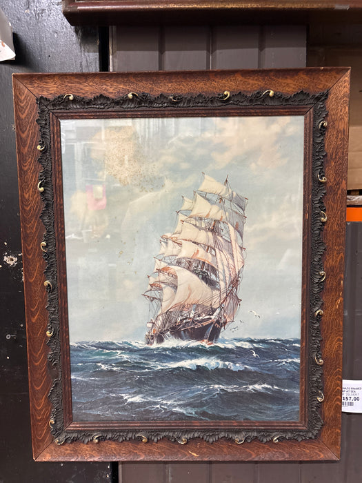 ORNATE FRAMED PRINT OF THE CUTTY SARK