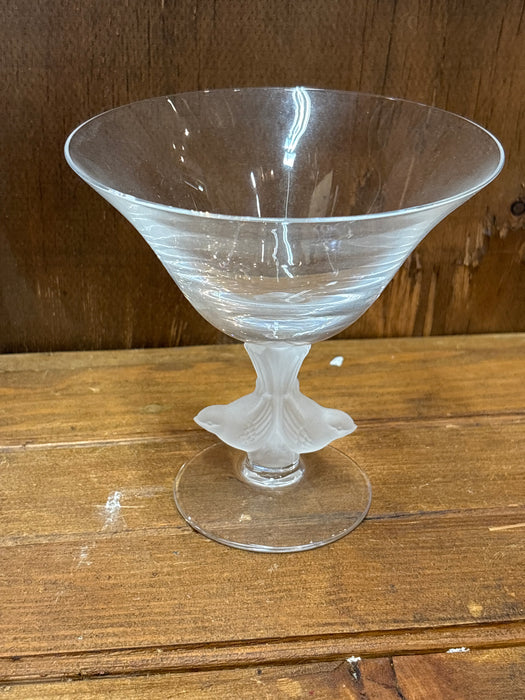 CLEAR BIRD MARGARITA GLASS
