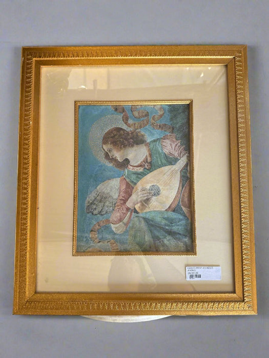 FRAMED PRINT OF FRESCO ANGEL