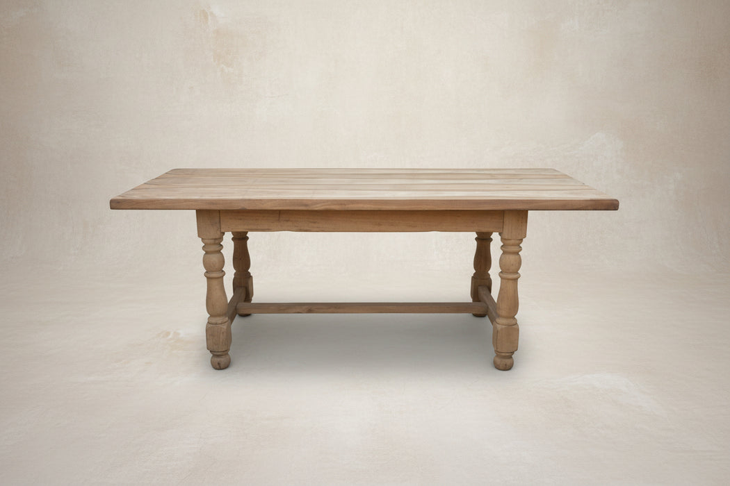 BOOK MATCHED SPALTED PATTERN FARM TABLE