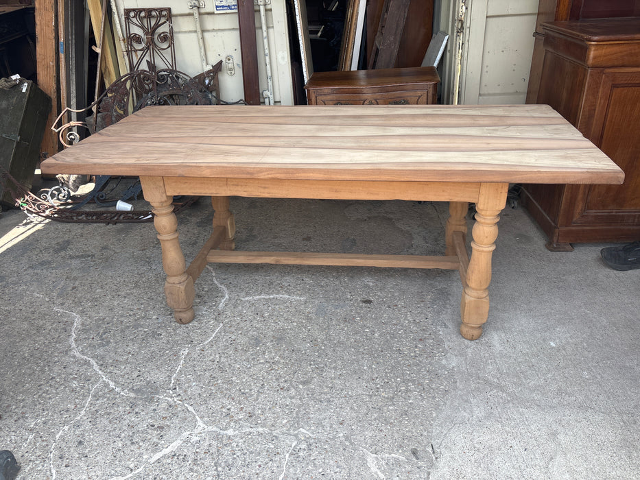 BOOK MATCHED SPALTED PATTERN FARM TABLE