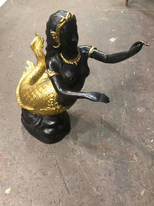 BRONZE BLACK AND GOLD MERMAID
