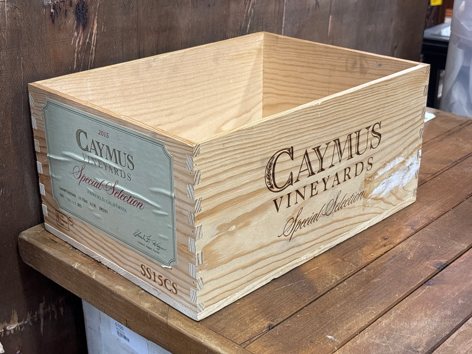 FAIRFIELD, CALIFORNIA SPECIAL SELECTION CAYMUS VINEYARD CRATE