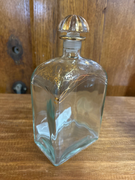 SPANISH DECANTER WITH GOLD TRIM