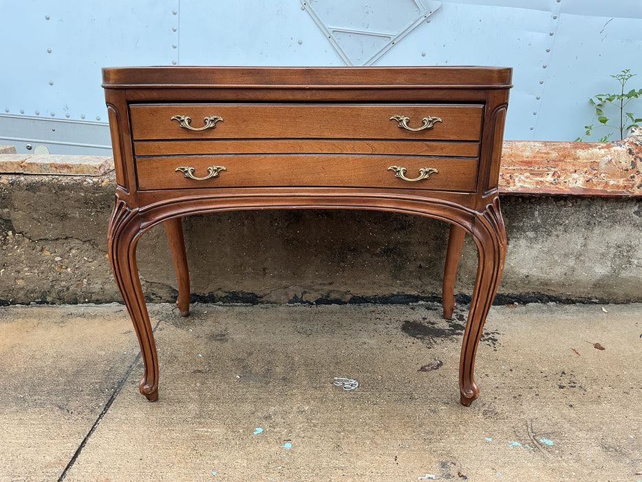 LOUIS XV WALNUT STAND WITH DRAWER