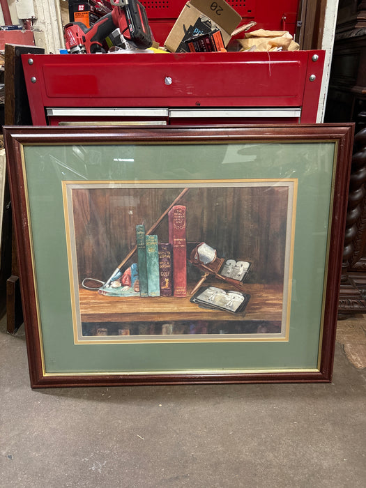 FRAMED GOLF CLUB WATERCOLOR