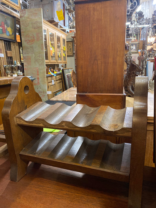 HEAVY OAK WINE RACK