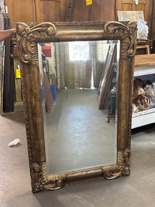 ORNATE DARK GOLD BEVELED MIRROR 1 OF 2