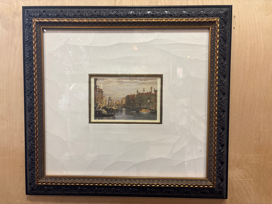 SMALL PRINT OF VENICE CANAL IN MEDIUM FRAME