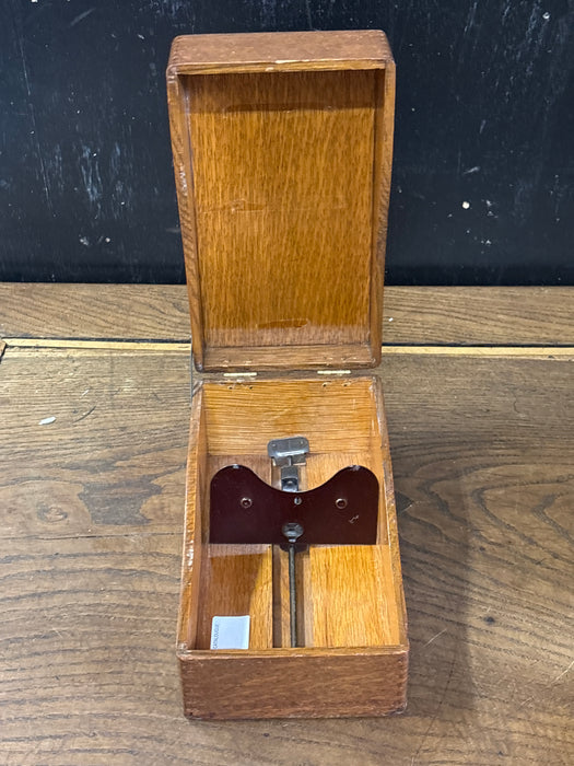 SMALL OAK CARD CATALOUGUE