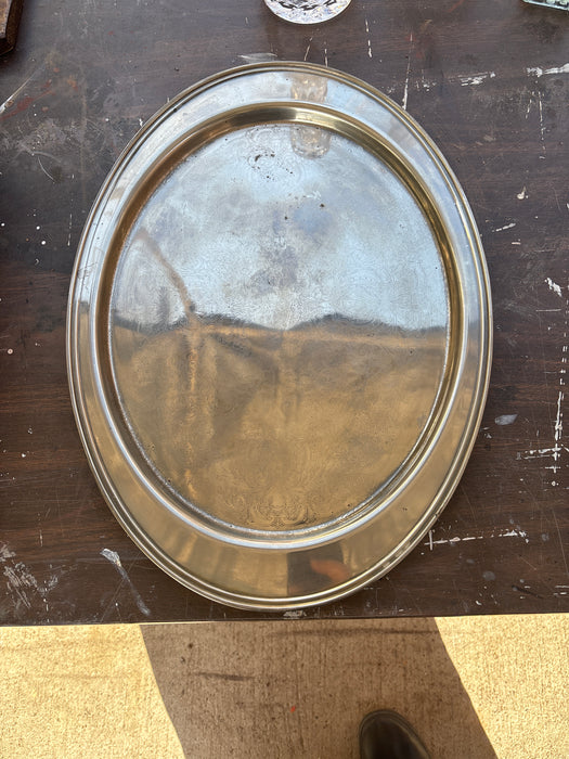 SILVER PLATE OVAL TRAY