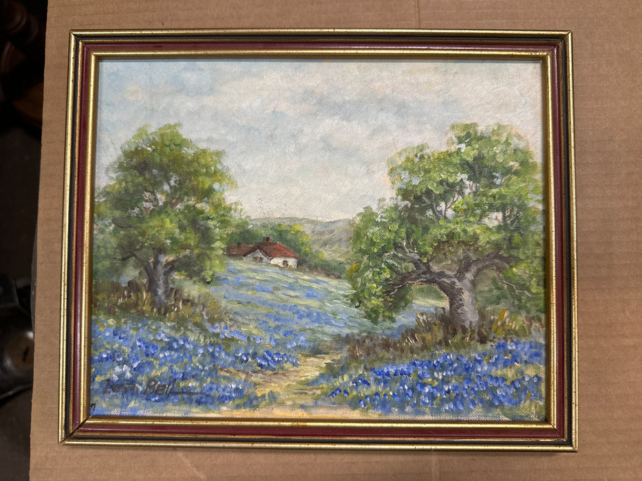 BLUEBONNET PAINTING BY LONA BELL