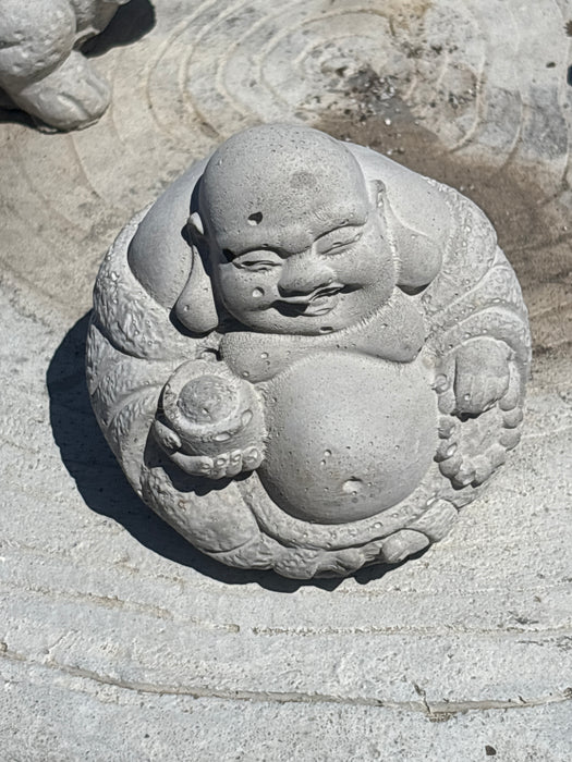 TINY CONCRETE BUDDHA 1 EACH OF 5