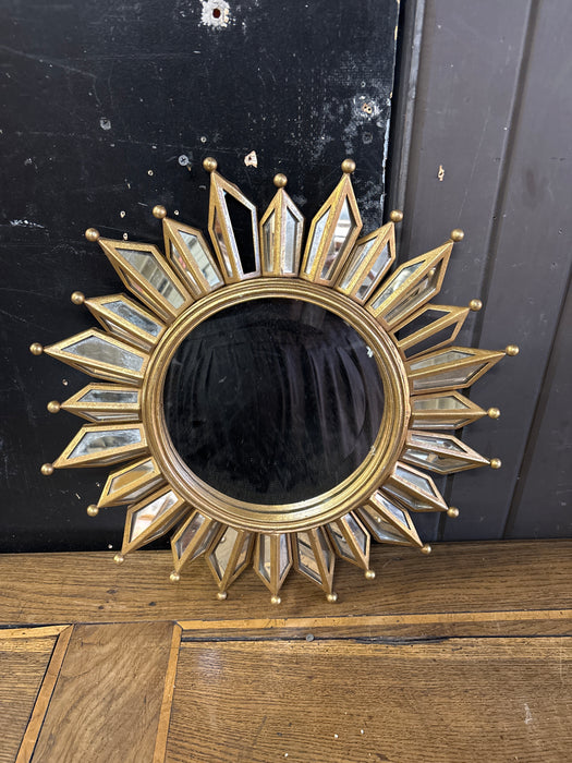 SMALL STARBURST TIN GOLD MIRROR