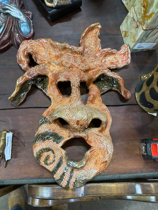 ORANGE FREE FORM MASK BY TERRI WILDER