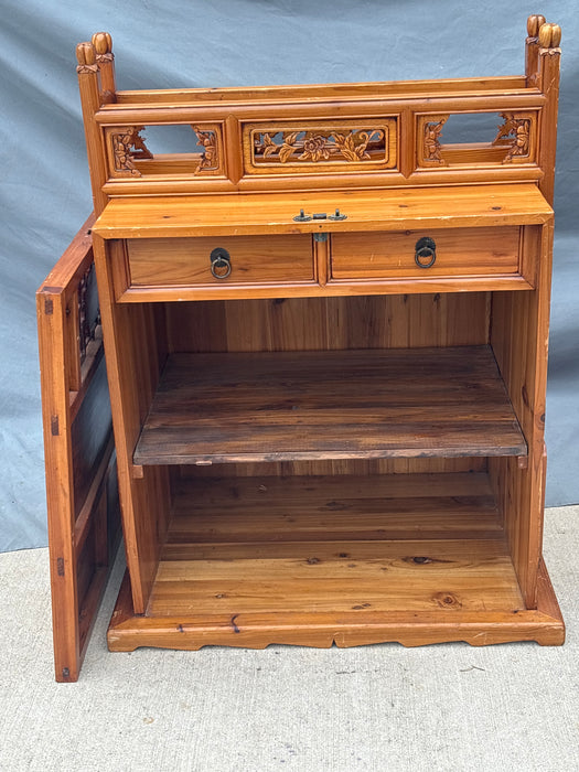 CHINESE CARVED WEDDING CABINET