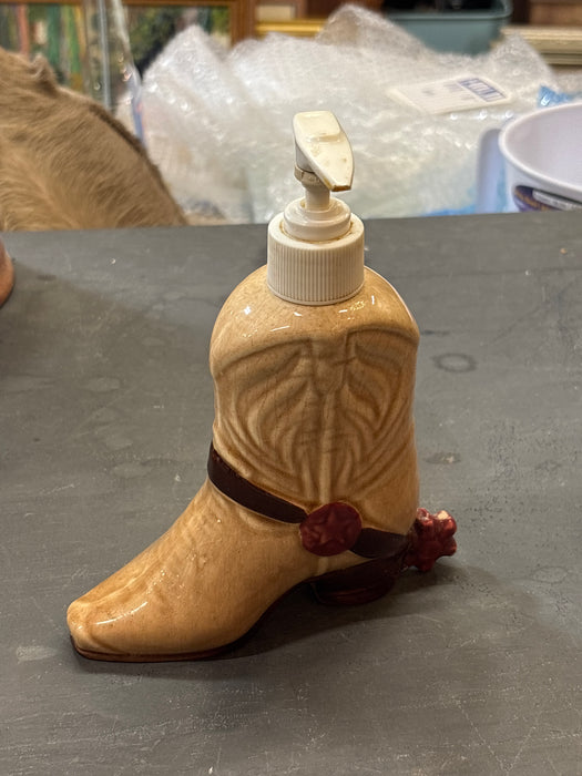 COWBOY BOOT SOAP DISPENSER