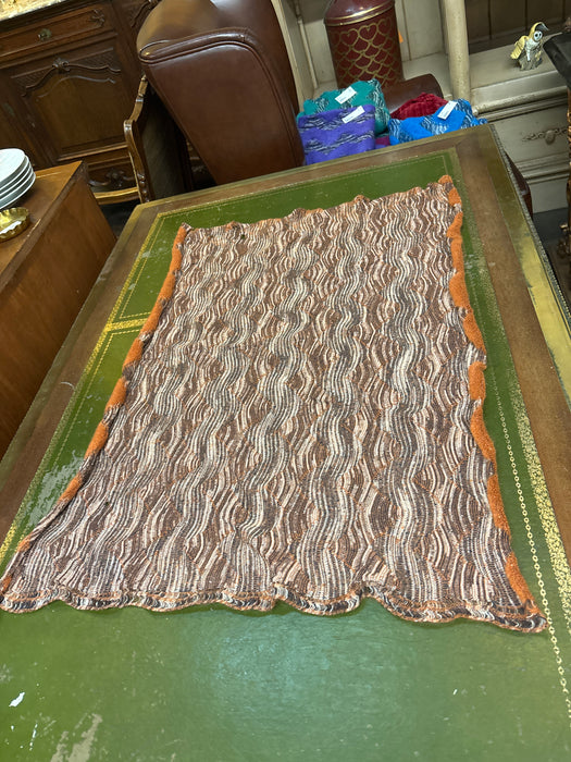 SMALL ORANGE EARLY 1980S ITALIAN MISSONI FABRIC FROM NEIMAN MARCUS 1 OF 2