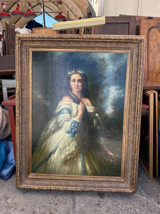 NEWER OIL PAINTING PORTRAIT OF AN 18TH CENTURY ARISTOCRATIC LADY