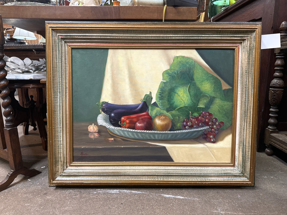 STILL LIFE OF VEGETABLES BY CYNTHIA REUTER