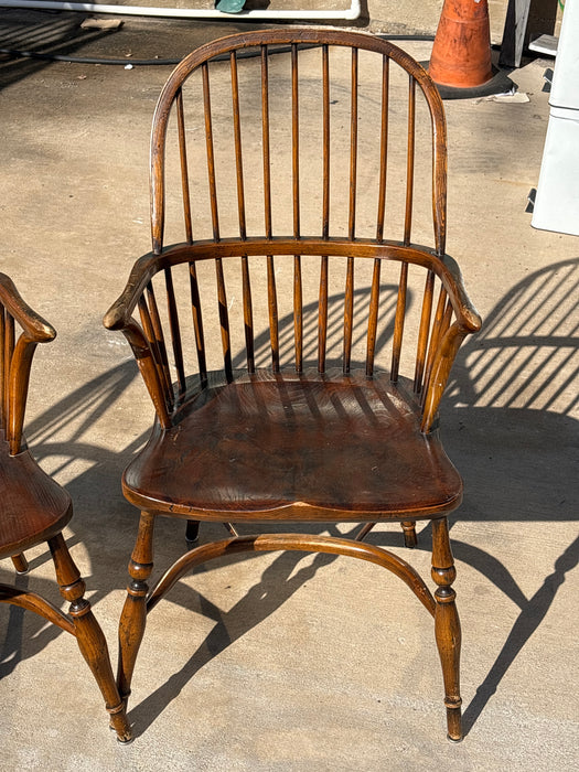 SET OF 4 WINDSOR BACK ARM CHAIRS