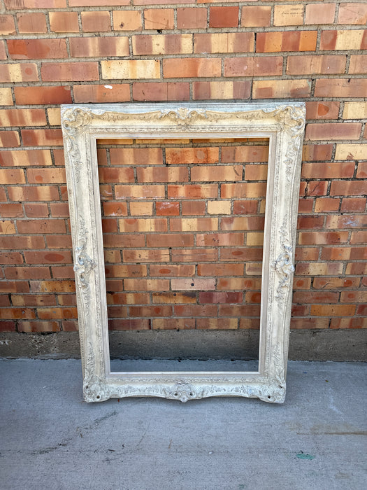ORNATE ANTIQUE WHITE FRAME
