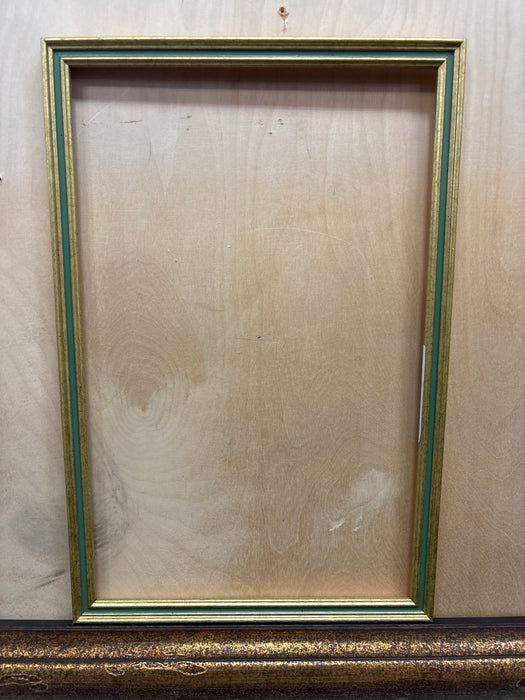 GOLD AND GREEN FRAME 1 EACH OF 3