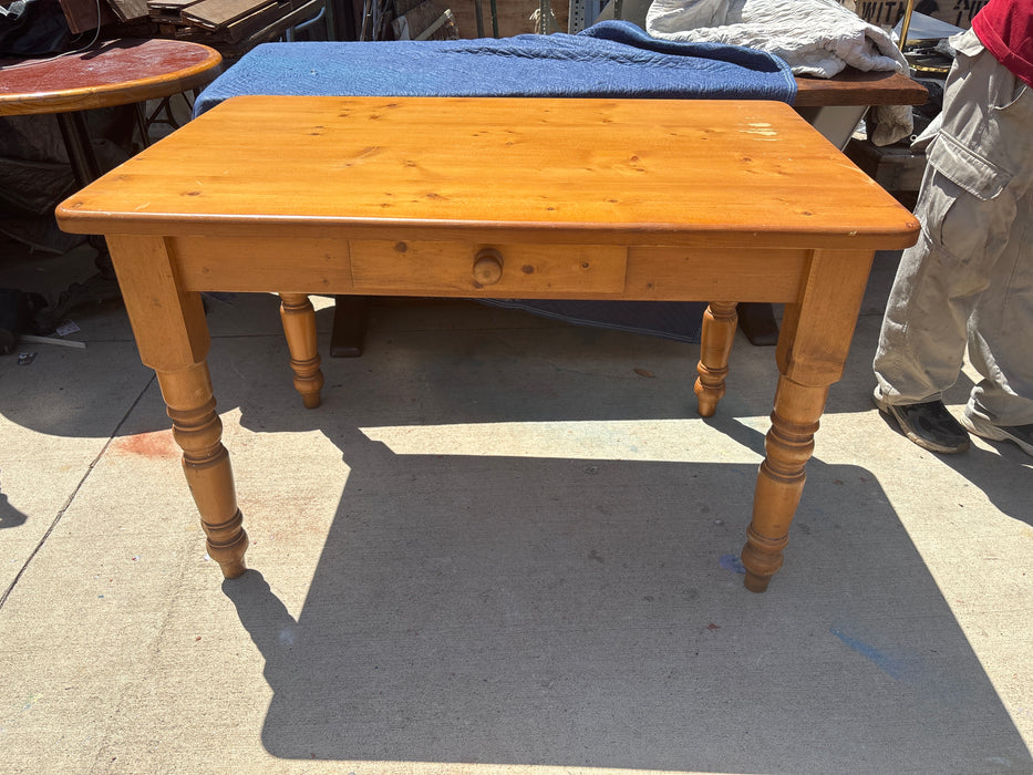 VINTAGE PINE LIBRARY TABLE