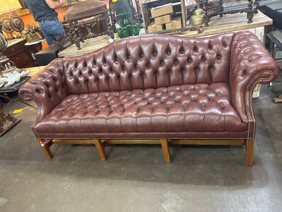 LEATHER CHESTERFIELD SOFA
