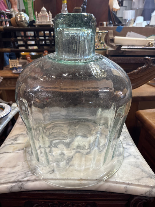 LARGE 1960'S GLASS FLARED CANDLE HOLDER
