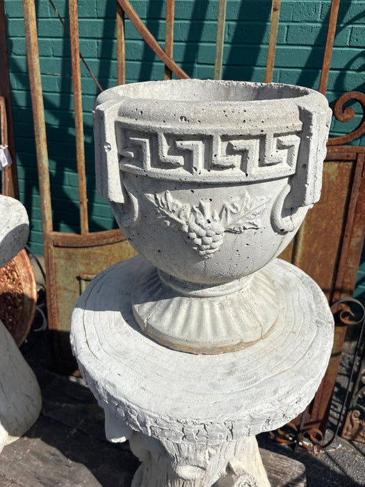 PAIR OF CONCRETE GRAPE PLANTERS