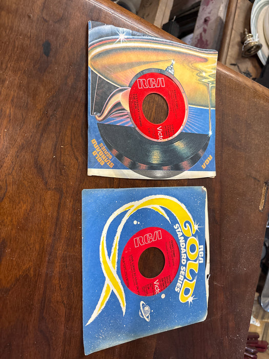 PAIR OF PERRY COMO 45S RECORDS